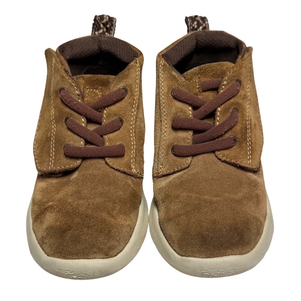 UGG Kids Brown Suede Chukka Boots Hook and Loop Closure Size 9 Toddler